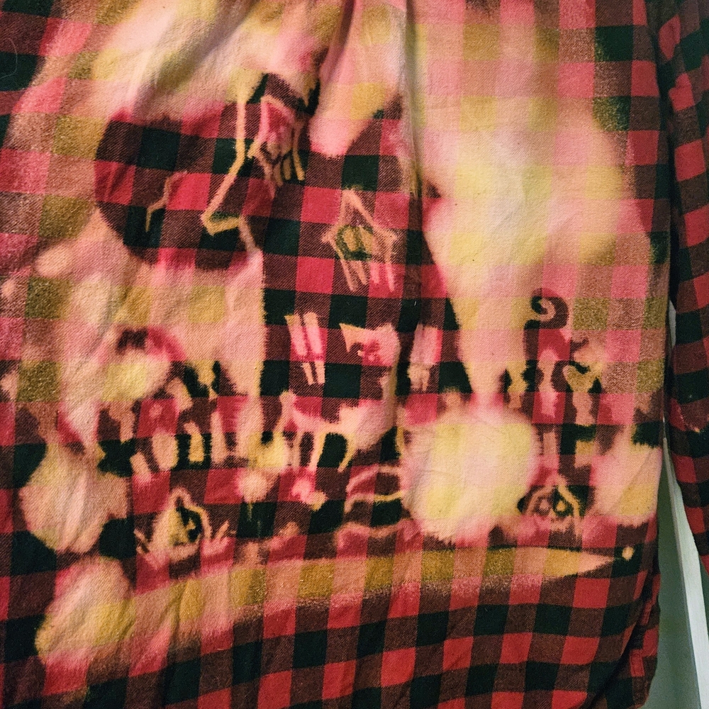 Red and Black Checkered Flannel Shirt